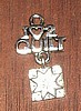 I Love to Quilt Pewter charm