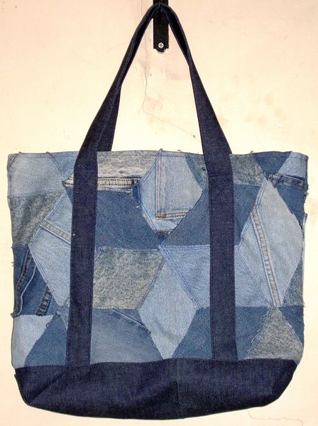 Recycled Denim Tote Bag