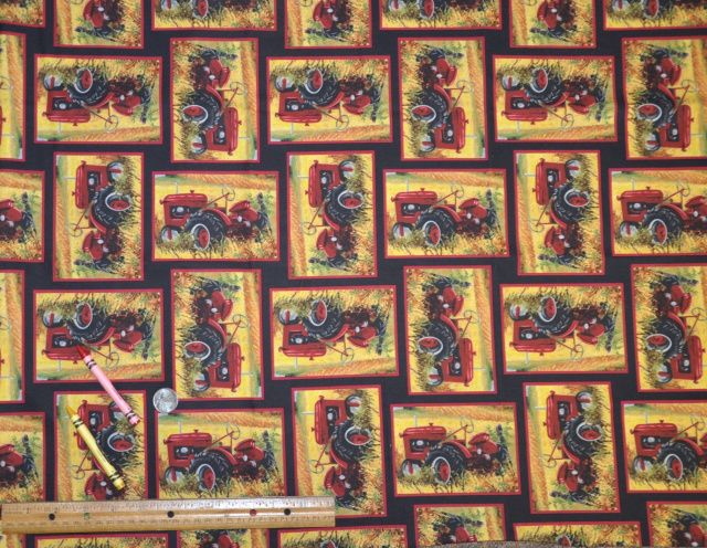 Pheasant Run Tractor Blocks  from Blank Quilting