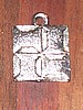 Spools Quilt Block Pewter Charm